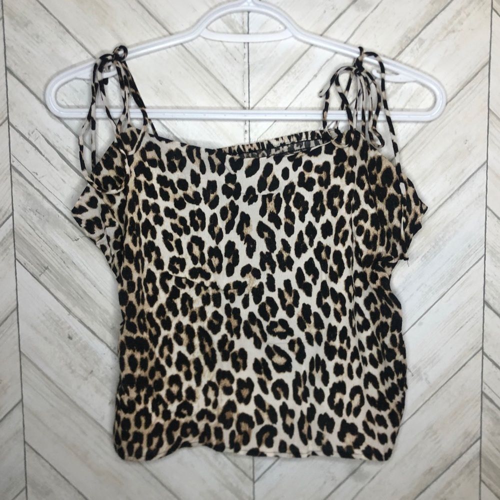 H&M leopard print tank camisole